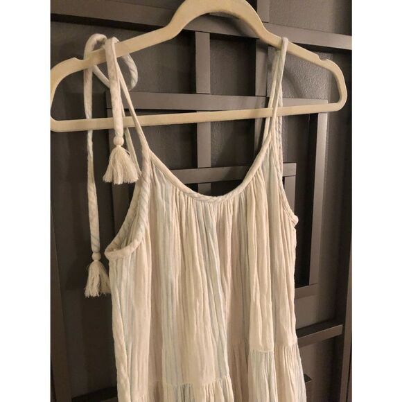 Time and Tru Bohemian style gauze dress with tassels s - Picture 6 of 7